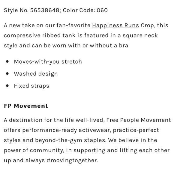 FREE PEOPLE Size XS/S Happiness Runs Square Neck Crop Tank Top Emerald Green - Picture 14 of 16